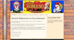 Desktop Screenshot of circus-romano.de