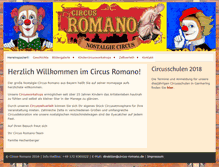 Tablet Screenshot of circus-romano.de